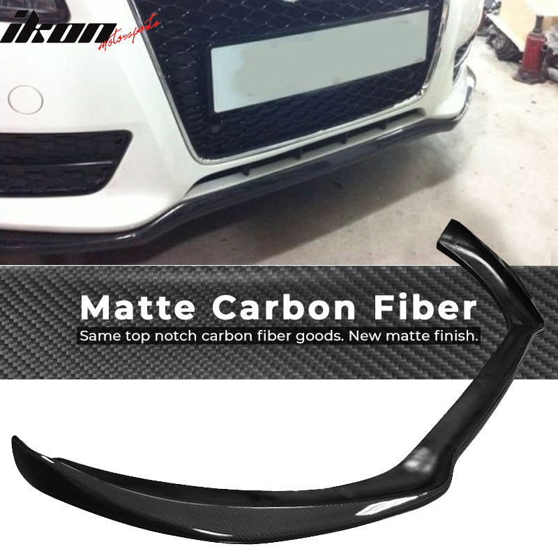 2014-2016 Audi A5 Quattro P Front Bumper Lip Spoiler Cabon Fiber