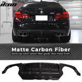 2012-2016 BMW F10 M5 3D Style Rear Bumper Lip Diffuser Carbon Fiber
