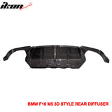 2012-2016 BMW F10 M5 3D Style Rear Bumper Lip Diffuser Carbon Fiber