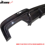 2011-2016 BMW F10 M-Sport V Rear Bumper Lip Diffuser Carbon Fiber CF