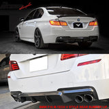 2011-2016 BMW F10 M-Sport V Rear Bumper Lip Diffuser Carbon Fiber CF