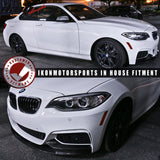 2014-2021 BMW F22 2 Series M Sport P Front Bumper Lip Carbon Fiber CF