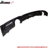2012-2018 F30 335 Dual Exhaust M Sport P Rear Diffuser Carbon Fiber CF
