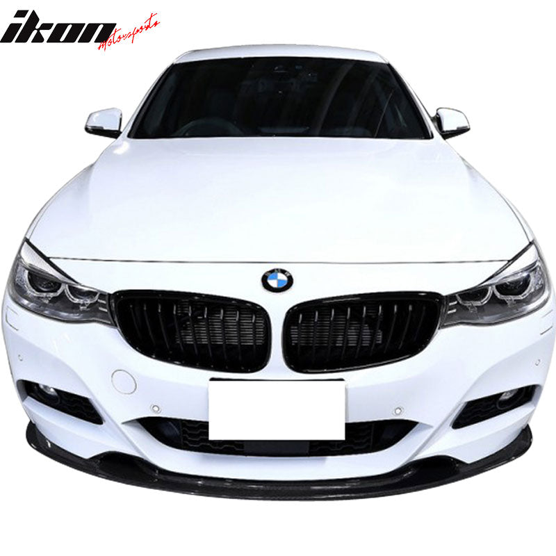 2014-2016 BMW F34 M Sport M-Tech 3D Front Bumper Lip Carbon Fiber CF