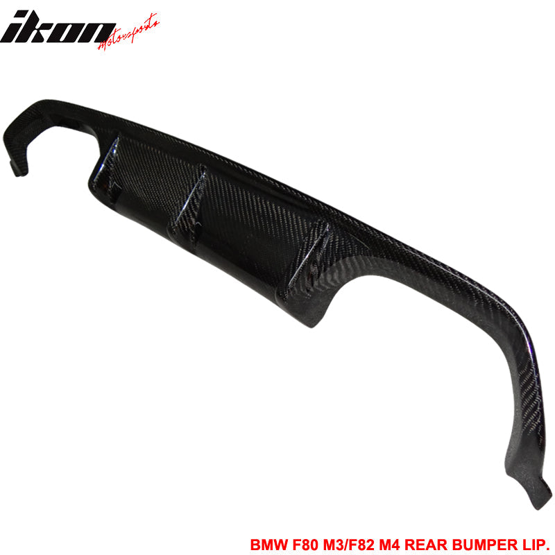 2015-2020 BMW F80 M3 F82 M4 V Rear Bumper Lip Diffuser Carbon Fiber