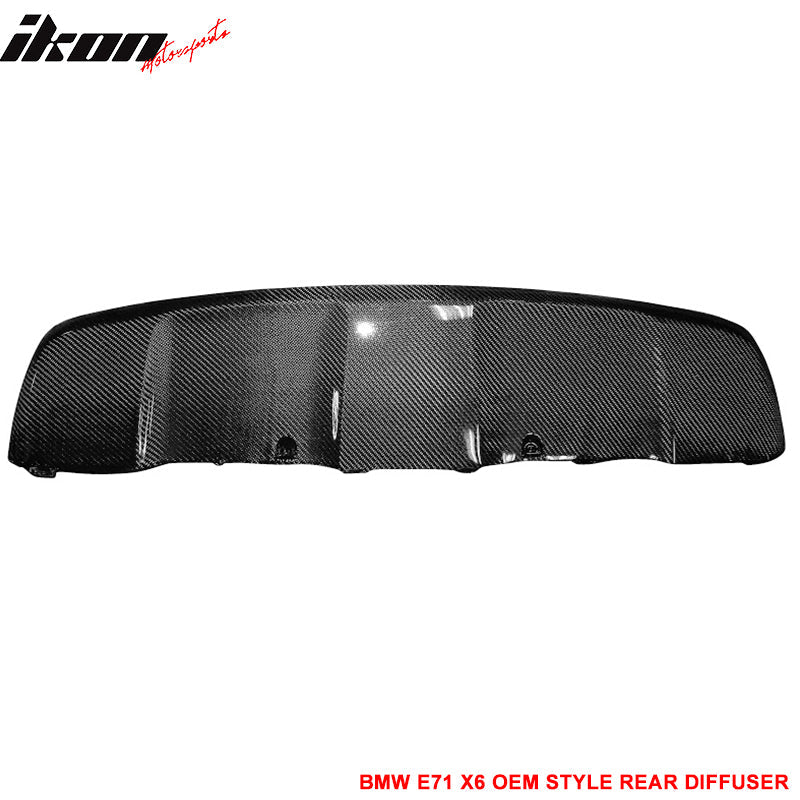2008-2014 BMW E71 X6 OE Rear Lip Diffuser Skid Plate Carbon Fiber CF