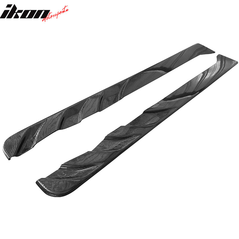 2008-2016 Mitsubishi Lancer EVO X Jun Style Side Skirts Carbon Fiber