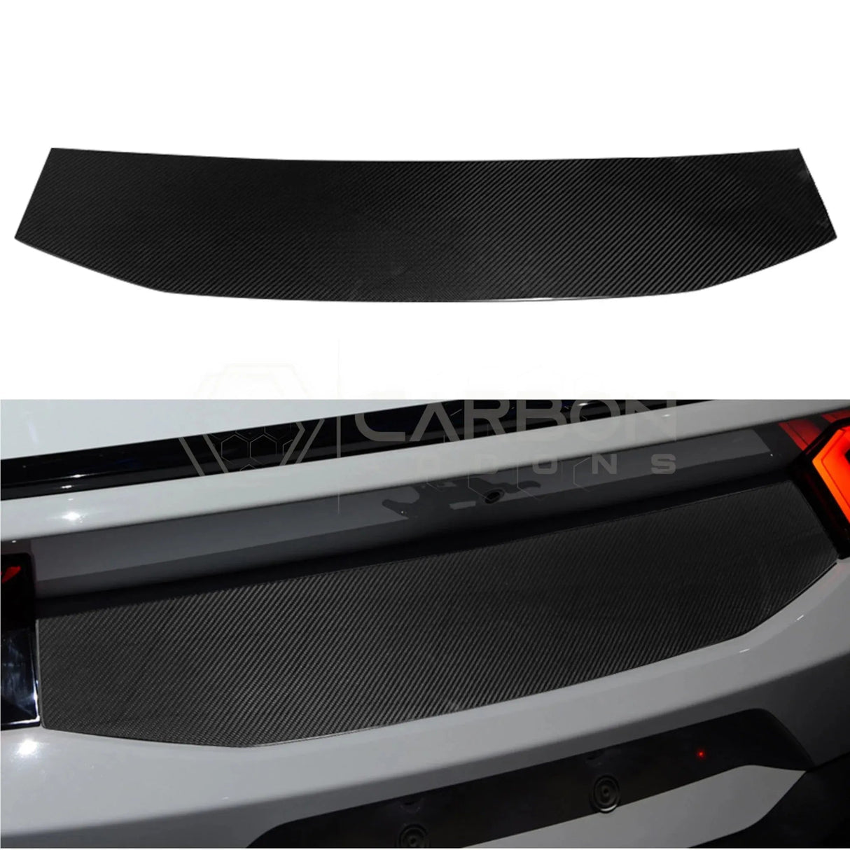 2024+ S650 Mustang Hard Carbon Fiber Lower Trunk Panel Cover