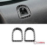 Real Carbon Fiber Door Lock Trim Overlay | Mustang 2005-2009