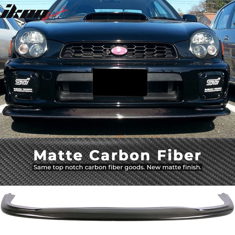 2001-2002 Subaru WRX STI DP Style Front Bumper Lip Carbon Fiber