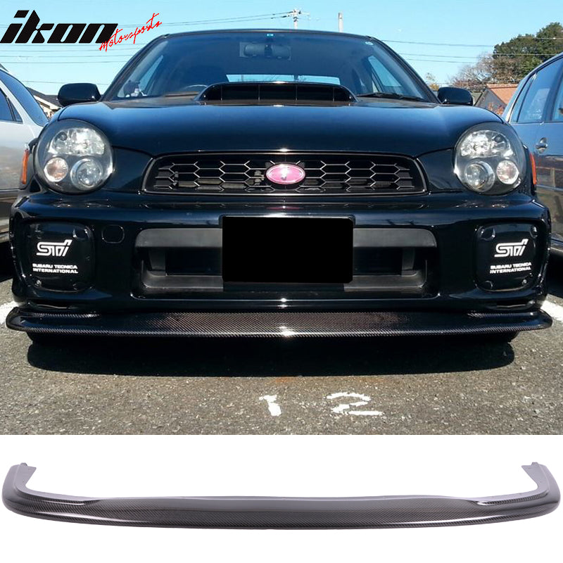 2001-2002 Subaru WRX STI DP Style Front Bumper Lip Carbon Fiber