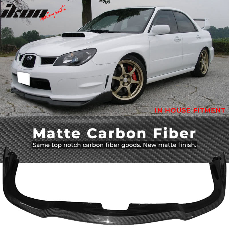 2006-2007 Subaru Impreza WRX STI CS Style Front Lip Carbon Fiber