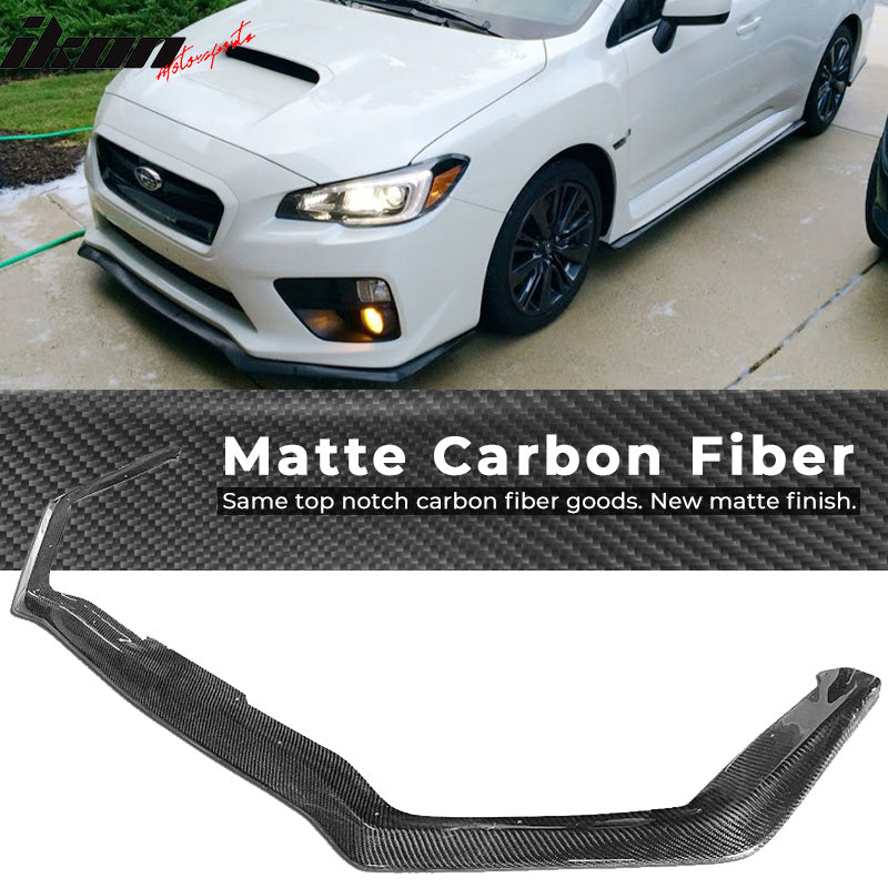 2015-2017 Subaru WRX STI HT Style Front Bumper Lip Carbon Fiber
