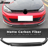 2015-2017 Volkswagen GTI MK7 RZ Style Front Bumper Lip Carbon Fiber