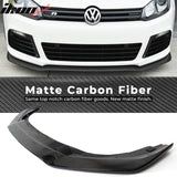 2010-2014 Volkswagen Golf 6 R20 DP Style Front  Lip Carbon Fiber
