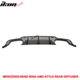 2012-2014 Mercedes W204 C-Class Rear Bumper Diffuser ABS