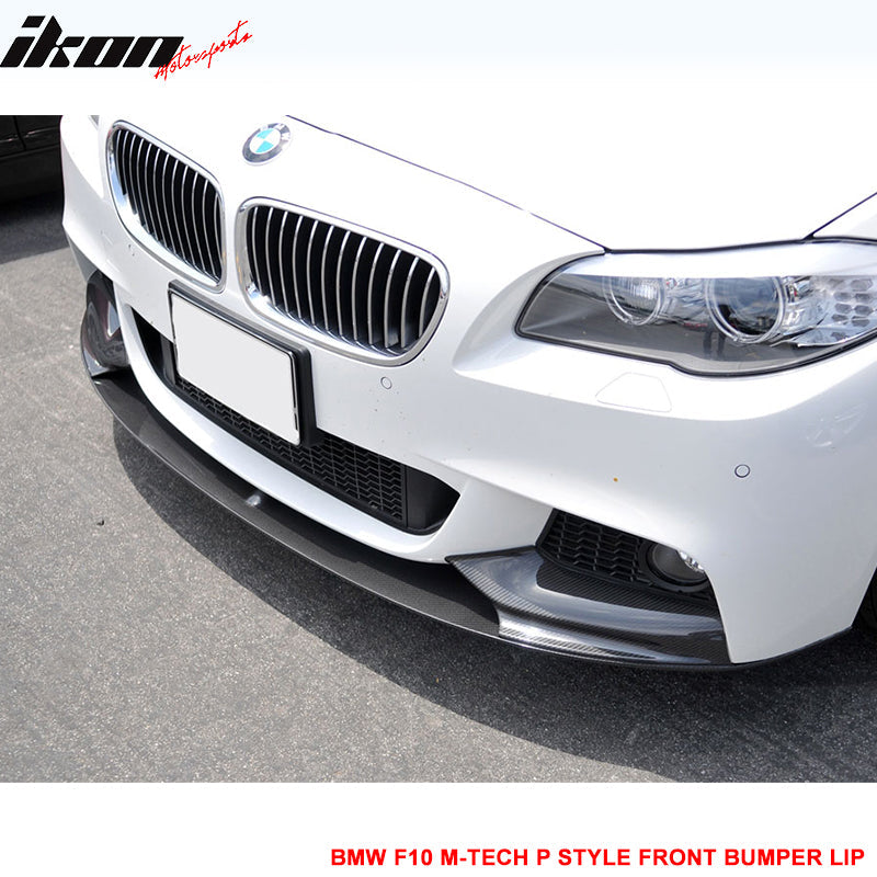2011-2016 BMW F10 M-Tech M Sport P Front Bumper Lip Carbon Fiber CF