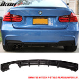 2012-2018 BMW F30 M-Tech M Sport DP Rear Lip Diffuser Carbon Fiber CF