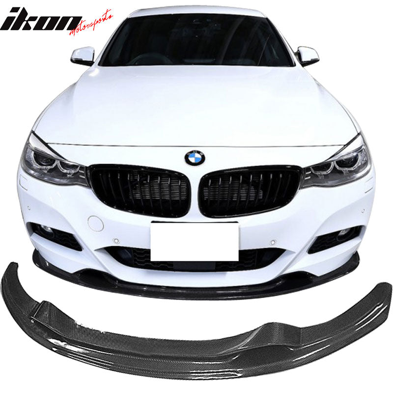 2014-2016 BMW F34 M Sport M-Tech 3D Front Bumper Lip Carbon Fiber CF