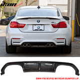 2015-2020 BMW F80 M3 F82 M4 V Rear Bumper Lip Diffuser Carbon Fiber