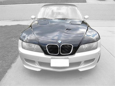 BMW 3 Series Z3 (E36/7 Roadster - E36/8 Coupe) MT Style Carbon Fiber Hood (1996 - 2002) - K2 Industries