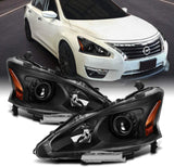 Amerilite 20132015 Altima 4dr Sedan Replacement Headlights Pair Halogen Type Driver And Passenger Side