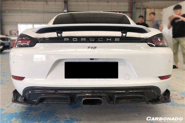 2017-2025 Porsche 718 Cayman Boxster AM Style Carbon Fiber Rear Lip