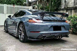 2017-2025 Porsche 718 Cayman Boxster AM Style Carbon Fiber Rear Lip
