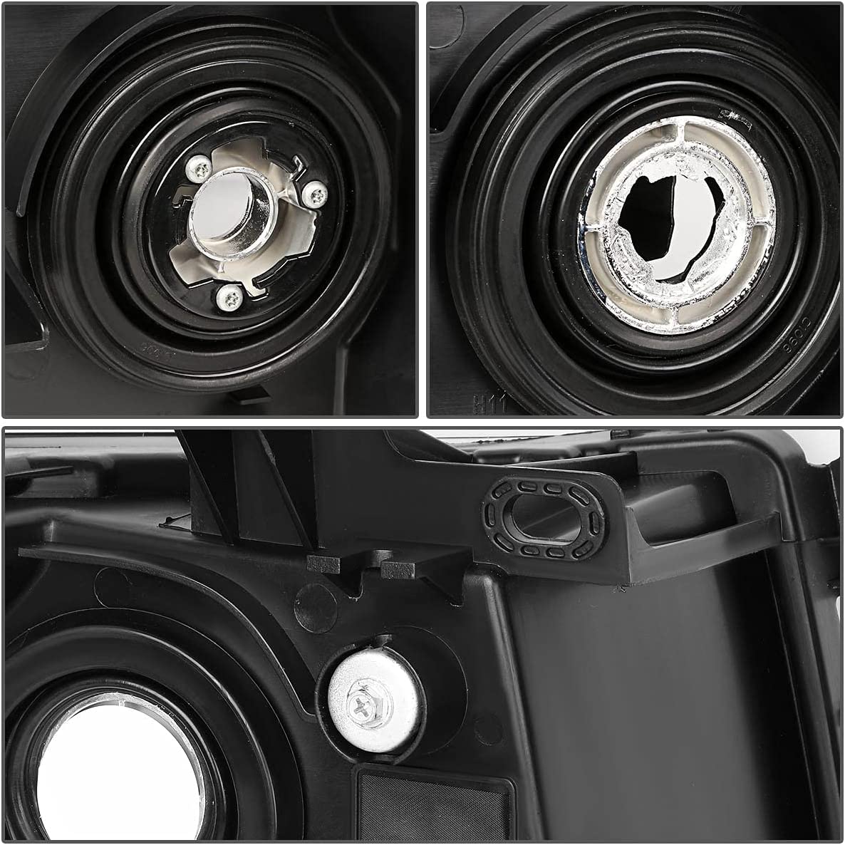 Dna Motoring Hlohcsil07cham Chrome Amber Headlights Compatible With 0713 Silverado 15002500 Hd 3500 1500