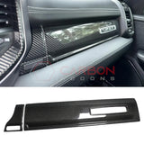 2019+ RAM 1500/TRX Passenger Side Dashboard Trim Hard Carbon Fiber Cover