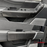 Real Carbon Fiber Door Panel Trim Covers for 2021+ Ford F-150