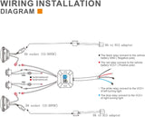 1997-2018 Jeep Wrangler 7 Inch RGB Halo Headlights And Fog Lights Bluetooth Color Control Dot Kits For 19972018 Jk Jku Tj Ljw Ring Drl Amber Turn Signal hi/lo Beam Multicolor