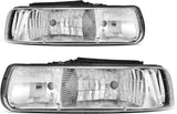 Autosaver88 Headlights Assembly Compatible With 19992002 Chevrolet Silverado 20012002 1500 2500 1500hd 2500hd 3500 20002006 Tahoe Suburban Lights In Bumpers