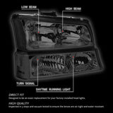 DNA Motoring, HL-OH-CS03-4P-SM-AM, Driver and Passenger Side Headlight Assembly.