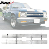 1991-1993 Chevrolet S10 Polished Silver Front Grile Insert Aluminum