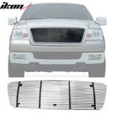 2004-2008 Ford F-150 Horizontal Overlay Style Silver Front Grile