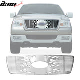 2004-2005 Ford F-150 HoneyComb Style Polished Silver Front Grile