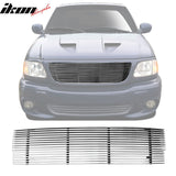 1997-1998 Ford F-150 Horizontal Cutout Style Silver Front Grile Insert