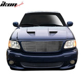 1997-1998 Ford F-150 Horizontal Cutout Style Silver Front Grile Insert