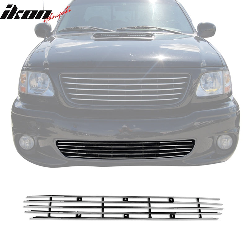 1999-2003 Ford F-150 Horizontal Style Polished Silver Front Grile