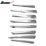 2008-2011 Cadillac CTS Front Bumper Hood Grille Grill Cover Chrome 8PCS