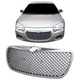 2004-2006 Chrysler Sebring Mesh Style Chrome Front Bumper Hood Grille