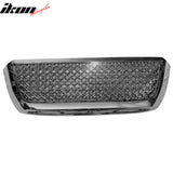 2007-2009 Toyota Tundra Pickup Mesh Style Front Bumper Upper Grille Chrome ABS Grill Replacement