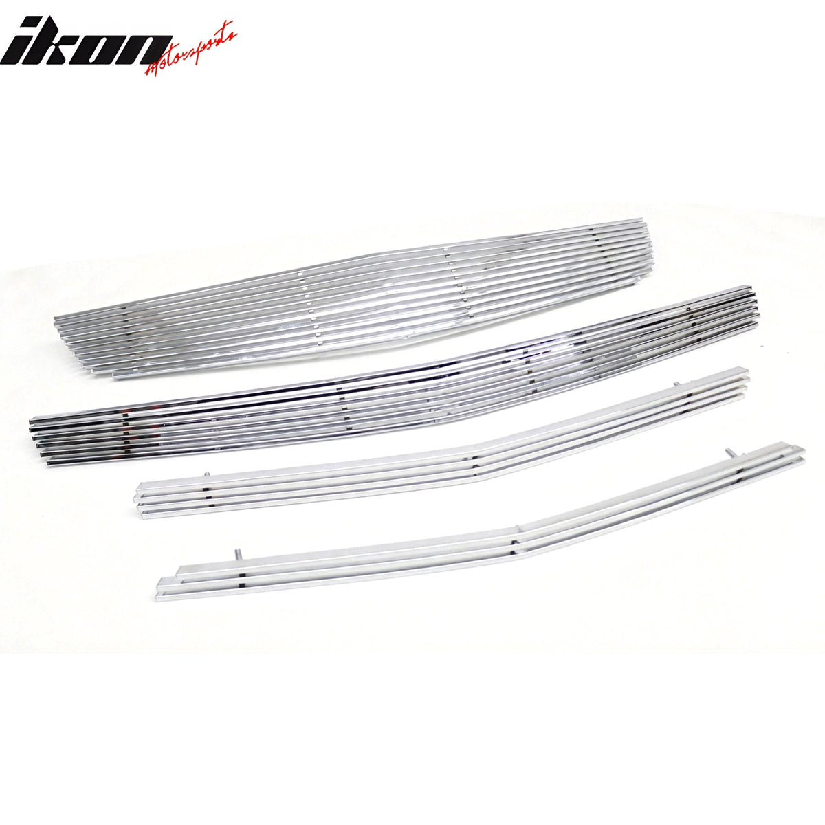 2008-2012 Chevrolet Malibu Billet Style Front Grille Insert Steel 4PC
