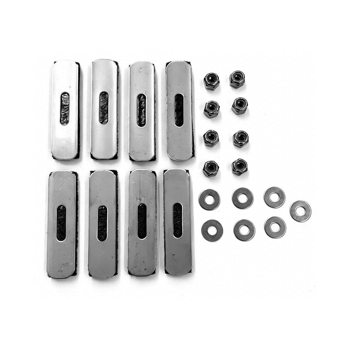 2007-2010 Chevy Silverado 2500/3500HD Front Bumper Upper Grille Insert Stainless Steel 2PCS