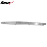 Front Bumper Lower Horizontal Billet Hood Grille Insert Assembly Replacement 2006-2008 Ford F-150 Chrome Stainless Steel