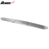 Front Bumper Lower Horizontal Billet Hood Grille Insert Assembly Replacement 2006-2008 Ford F-150 Chrome Stainless Steel