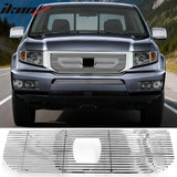 2009-2011 Honda Ridgeline Billet Style Chrome Front Upper Grille Stainless Steel
