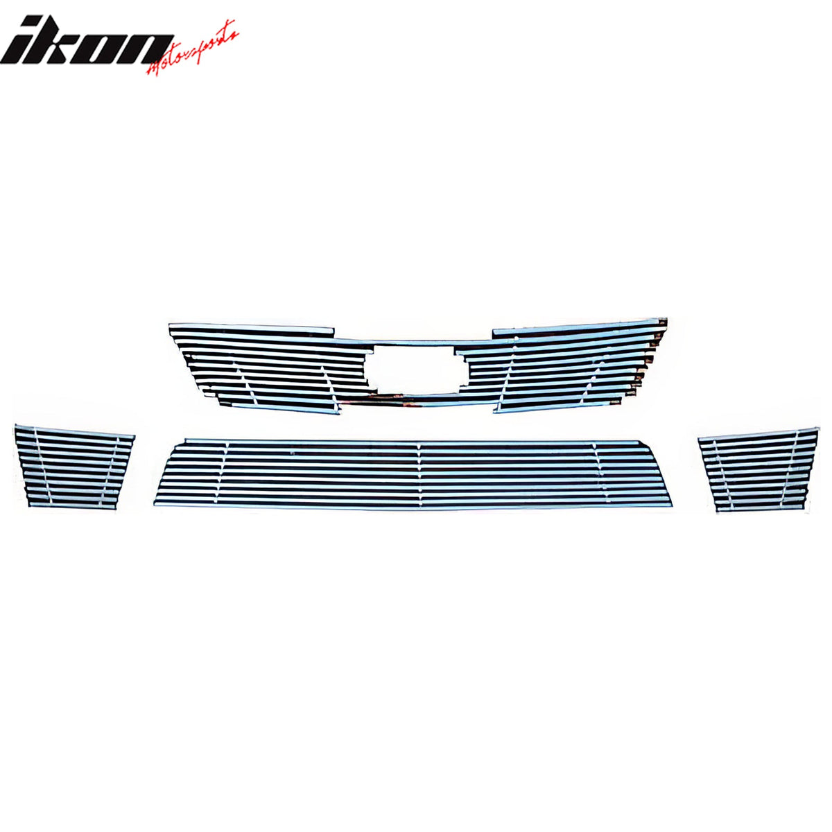 2010-2013 Kia Forte Billet Style Chrome Front Grille Insert Steel 4PC
