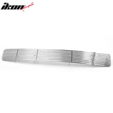 Front Bumper Lower Horizontal Billet Hood Grille Insert Assembly Replacement 2007-2008 Nissan Maxima Chrome Stainless Steel